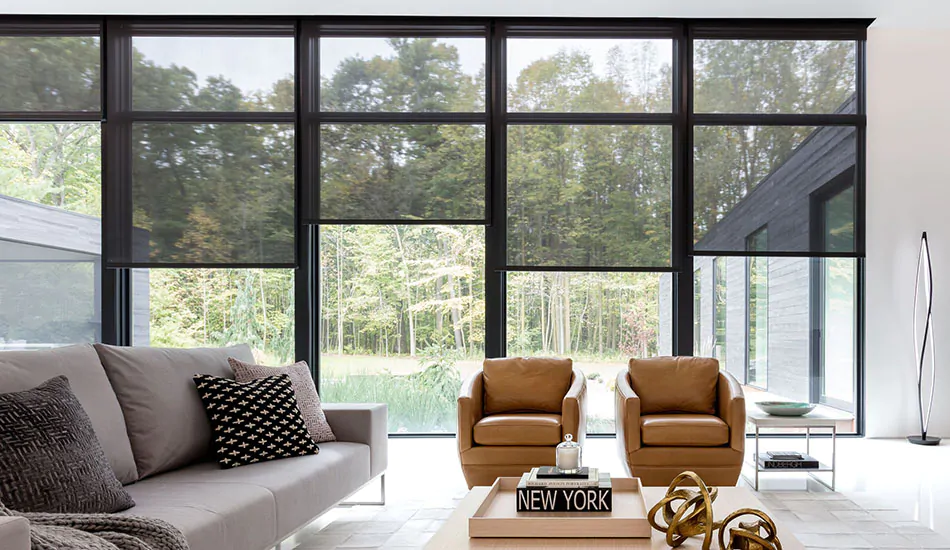 Sombra roller shades — Evening Ambiance
